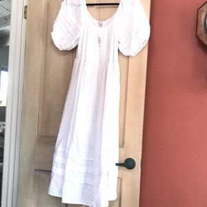 Madewell white midi dress